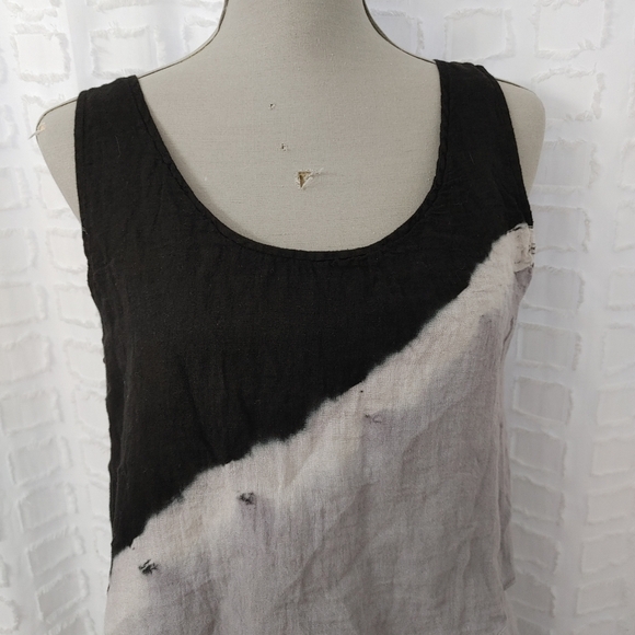 Luna Luz Linen Lagenlook Tie Dye Dress Size S - Picture 3 of 14